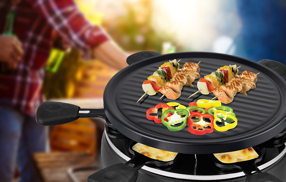 Techwood TRA-608 Elektrický raclette gril pre 6 osôb