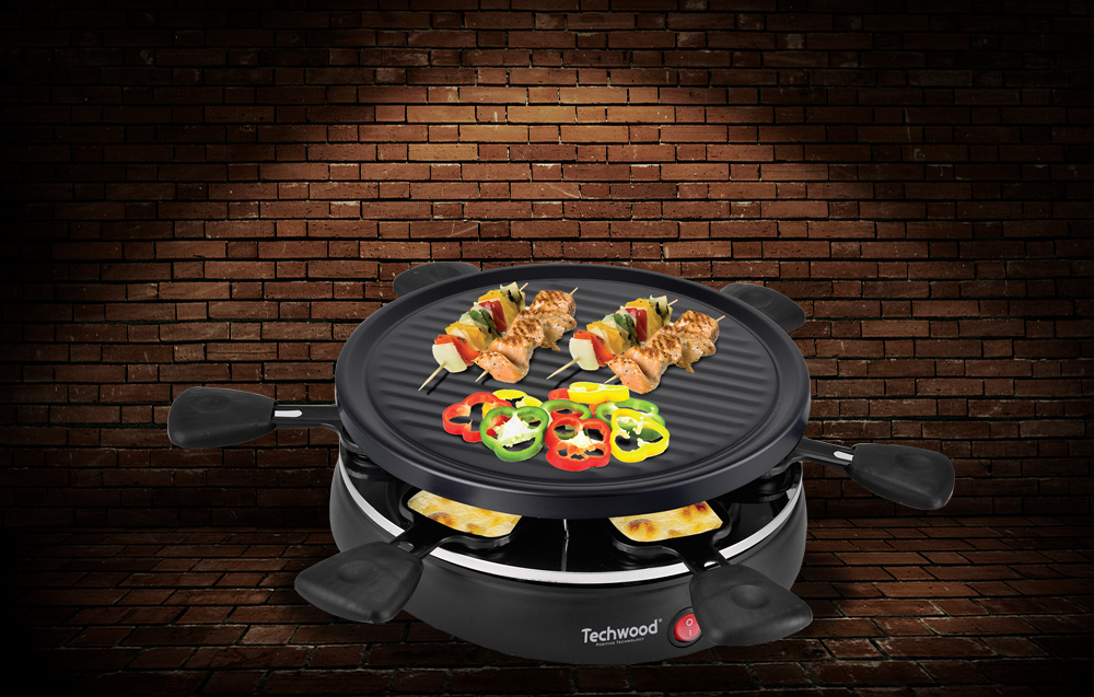 Techwood TRA-608 Elektrický raclette gril pre 6 osôb